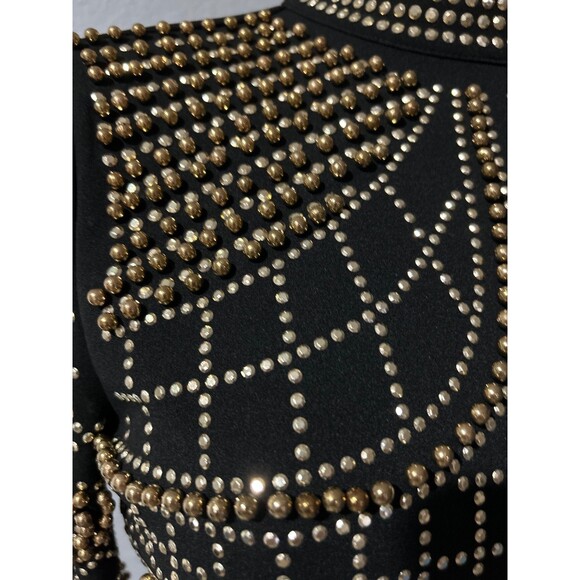 FASHION NOVA Women’s Brightest Gem Stretch Heavily Embellished Mini Dress size M - Picture 5 of 11